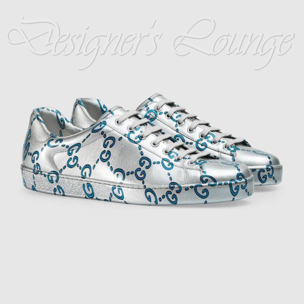⚡️SOLD! NIB GUCCI Ace GG Ghost Leather Sneakers - Picture 4 of 10